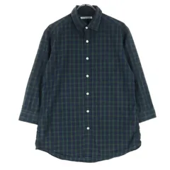 green label relaxing グリーンレーベルリラクシング 日本製 チェック柄 長袖 シャツ グリーン系 ユナイテッドアローズ メンズ 古着