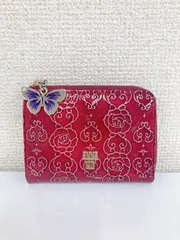 ANNA SUI アナスイ ミニ財布 新品 ルビー 蝶 Amazon | [アナスイ] 二つ折り財布 がま口 エレノア 本革