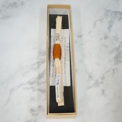 夏用帯締め 五嶋紐 琉球ガラス 帯〆帯留めセット 帯締め 帯〆 帯留め 最高級 ハーブ染め 黄色 イエロー