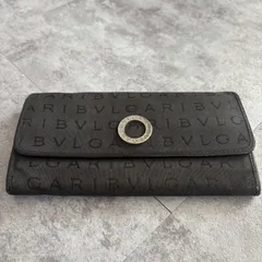 【極美品 現行品】RFID搭載ブルガリ 長財布 サークル金具 ブルー 極美✨ブルガリ 長財布 ラウンドファスナー サークルロゴ