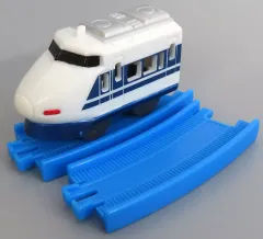 【中古】おもちゃ 100系新幹線(後尾車)+曲線レール2本 「カプセルプラレール 人気者新幹線大集合編」