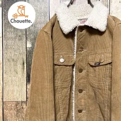 《人気カラー》リー Lee 茶☆ボアジャケット S ロゴタグ 刺繍ロゴ ワンポイントロゴ ストームライダー コーデュロイ 裏ボア アースカラー ブラウン j
