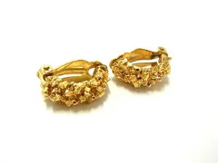 ■美品■ NINA RICCI ニナリッチ ヴィンテージ クリップ式 イヤリング アクセサリー レディース ゴールド系 DK2320