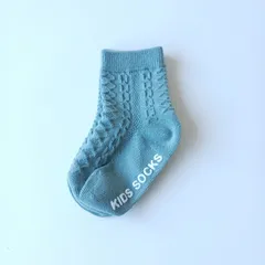 【新品】ターコイズ カラー　ベビーソックス　Mサイズ　12 13 14cm