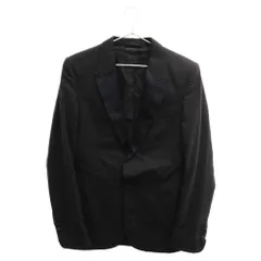 Martin Margiela (マルタンマルジェラ) 08SS 本人期 ここのえタグ ストライプ切替 スリムフィット テーラードジャケット ブラックのサムネイル