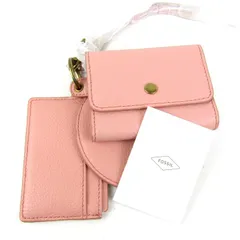 フォッシル パスケース/コインケース など 3点セット 未使用 ブランド 小物 レディース ピンク FOSSIL 【中古】