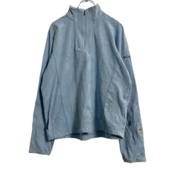 Columbia フリース ジャケット レディース L ライトブルー コロンビア アウトドア ハーフジップ 古着卸 アメリカ仕入 a609-6997