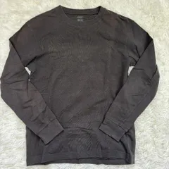 UNIQLO U ヒートテック 長袖T ダークブラウン M メンズ