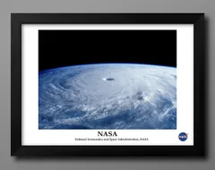 1-1184NASA 地球 台風 オリジナル商品 A3 サイズ ポスター アート おしゃれ 絵画 インテリア 北欧 イラスト マット紙 艶消し アートパネル 額 フレーム デザイン 壁掛け ギフト 新築祝い ディスプレイ 