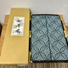 中古美品】5月屏風屏新箔押 アンティーク 五月人形 インテリア