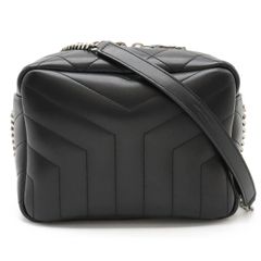 SAINT LAURENT PARIS サン ローラン パリ イブサンローラン YSL モノグラム ルル チェーンショルダーバッグ レザー ブラック 黒 574102