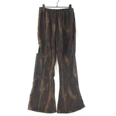 未使用 elephant TRIBAL fabrics エレファントトライバルファブリックス イージーパンツ E02-FP25S(Mesh) 茶 S タグ付き  65008694