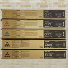 RICOH リコー純正品 imagio MP PトナーC3302 ブラック/ブラック/シアン/マゼンタ/イエロー 60-0195/60-0198/60-0197/60-0196 【5個セット】