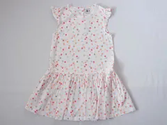 プチバトー petit bateau アウトレット 子供服 女の子 8歳 約 120cm 130cm ワンピース 白 水玉 パステル ノースリーブ 春 夏 ★3 ガールズ 女児 キッズ 【中古】 ユーズド リサイクル こども