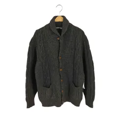 ポールスチュアート Paul Stuart MADE IN SCOTLAND マルチカラーネップ ショールカラーケーブルニットカーディガン メンズ import：M のサムネイル