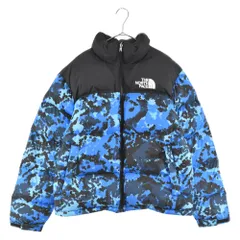 THE NORTH FACE (ザノースフェイス) 1996 Retro Nuptse Jacket US規格 レトロヌプシ 700FILLダウンジャケット ブルーカモフラージュ NF0A3C8D