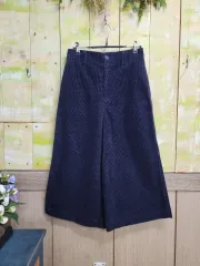 ネイビー ブーツカット ゴールデンパンツ