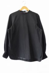 ハイク HYKE 20SS TAFFETA SHIRRED TOP タフタ シャーリング トップ 長袖シャツ 201-15112 2 黒 ブラック ブランド古着ベクトル 中古 ● 250109