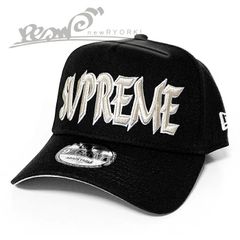 送料無料 メンズ キャップ ブラック Supreme シュプリーム Box