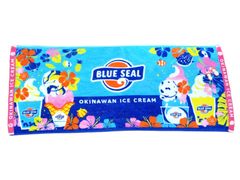ブルーシール フェイス タオル トロピカルデザイン グッズ 沖縄 アイスクリーム