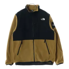 THE NORTH FACE (ザノースフェイス) DENALI JACKET ナイロン切り替え ジップアップ フリース デナリ ジャケット ブラック/ブラウン NA72450