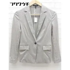 ◇ iCB アイシービー 総柄 長袖 テーラード ジャケット 7サイズ グレー系 レディース 【中古】 【1002798977013】