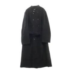 s'yte (サイト) PE/W SLIVER JERSEY DOUBLE-BREASTED STAND COLLAR COAT ダブルブレンド ポリウール スタンドカラーコート ブラック UU-C13-917