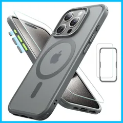 【数量限定】半透明 Magsafe対応 マットケース 画面 ケース カメラ Pro レンズ保護フィルム付き 米軍MIL規格 15 耐衝撃 傷防止 iPhone いphone 1セット！保護フィルム付き】ESR 15 pro in ケース ストラップホール付き
