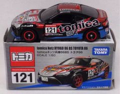 【中古】ミニカー 1/60 tomica ネッツ兵庫86BS トヨタ86 #121(ブラック×レッド×シルバー) 「トミカ」