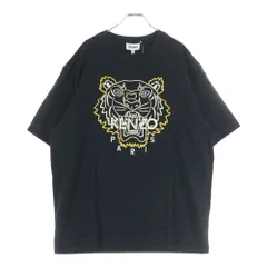 KENZO (ケンゾー) Classic Tiger Relaxed T-Shirt タイガー刺繍 半袖Tシャツ ブラック FC55TS2194YH