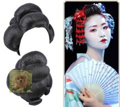 花魁髷(ウィッグ) ライトブラウン 単品 - メルカリ
