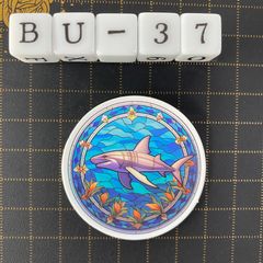 방수 스티커 상어 해양 생물 스테인드 글라스 풍 BU-37