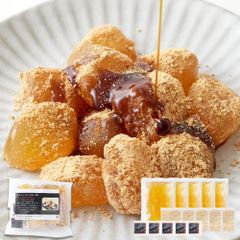 こんにゃくで作ったわらび餅 (130g×5袋) 黒蜜・きなこ付き 5食分セット 蒟蒻 お菓子 和菓子 スイーツ 個包装 とろりとやわらか