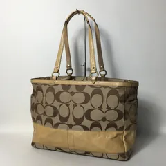 2506-195｜コーチ シグネチャー トートバッグ ベージュ