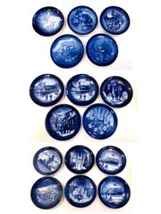 【2045】  ★未使用品★ ロイヤルコペンハーゲン イヤープレート 16枚 おまとめ ROYAL COPENHAGEN 1980年代 1990年代 2000年代 ブランド食器 高級食器