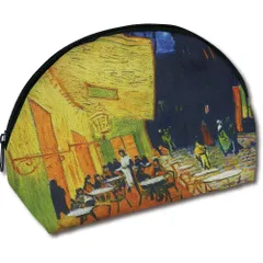 ポーチ 名画マルチポーチ（ゴッホ「夜のカフェテラス」）ゆうパケット レディース 小物入れ かわいい おしゃれ コスメポーチ ギフト プレゼント 贈り物 大きめ 旅行 トラベル ファスナー 大容量 化粧小物 Sサイズ