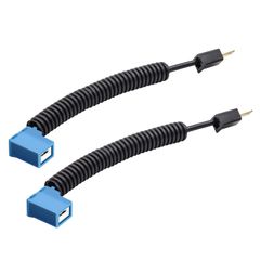 【迅速発送】Aoling H1 H3 LED コネクター オス メス 極性反転 角度変換 ヘッドライトソケット アダプター コネクター ワイヤプラグ ワイヤハーネス 配線延長 2本入