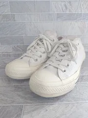 ◇ Θ converse コンバース ALL STAR 100 MHL スニーカー シューズ サイズ24.5㎝ ホワイト系 レディース E  【1508060001252】