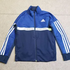 adidas（アディダス）ジャージジャケット  ネイビー×ブルー系 130　u6960i