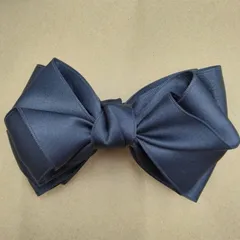 ●バナナクリップ ⑫ リボンモチーフ サテン地 リボン ヘアーアクセ ヘアクリップ シンプル 上品 かわいい おしゃれ エレガント髪飾り