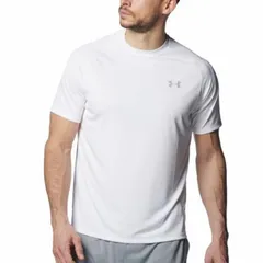 UNDER ARMOUR／【ホワイト】UAテック　ショートスリーブ Tシャツ　半袖　スポーツウェア　S M L XL 2XL アンダーアーマー