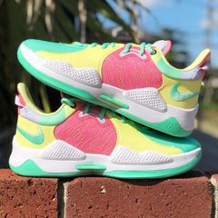 NIKE PG 5 EP 'MULTI GREEN GLOW' ナイキ ポール ジョージ 5 【MEN'S】 green glow/black-white-lt zitron CW3146-301