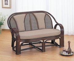 ラタン セパレートソファ グレー 収納付き 籐家具 214-1342 - メルカリ