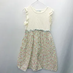 ◇ Catherine Cottage キャサリンコテージ キッズ 花柄 膝丈 ドレスワンピース サイズXS イエロー系 女の子 E  【1408060028641】