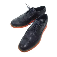コールハーン/COLE HAAN LUNAGRAND LONG WING ルナグランド ウイングチップ シューズ ネイビー  サイズ メンズ8Mのサムネイル