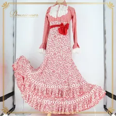 【美品 フラメンコ衣装】クリームピンク×袖口3段フリル ブラウス トップス 000000005179_2_JBjYb0x.jpg