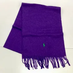 POLO RALPH LAUREN ポロラルフローレン マフラー 紫 パープル