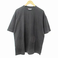 メゾンスペシャル MAISON SPECIAL タグ付き ユニセックス Mercerize Cotton Prime-Over Crew Neck T-shirt マーセライズコットン プライム オーバー クルーネック Tシャツ カットソー 半袖 2 黒