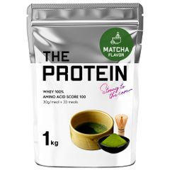 プロテイン 抹茶風味 1kg ザプロ THE PROTEIN ホエイプロテイン 美味しい ダイエット 女性 男性 プロテインダイエット 甘すぎない 高たんぱく 送料無料