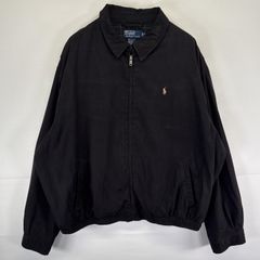 ポロ ラルフローレン スイングトップ L ブラック ピーチスキン 90s
